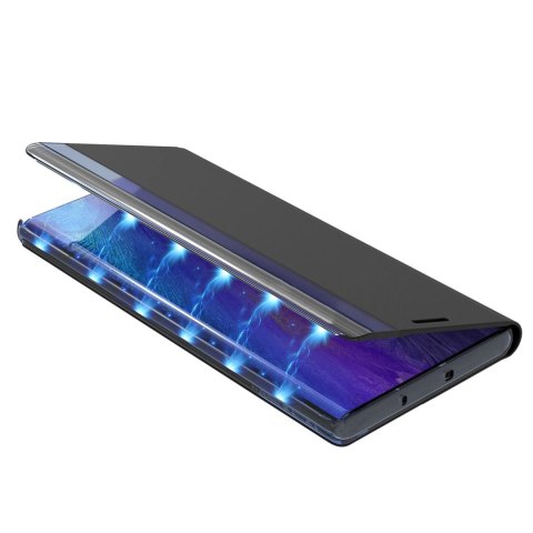 Etui New Sleep Case pokrowiec z klapką i podstawką na iPhone 16e - czarne