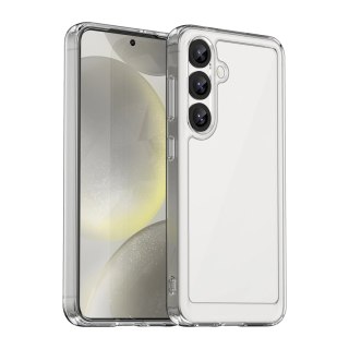 Etui Outer Space Case na Samsung Galaxy S25 Edge pokrowiec z elastyczną ramką - przezroczyste