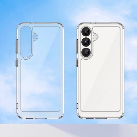 Etui Outer Space Case na Samsung Galaxy S25 Edge pokrowiec z elastyczną ramką - przezroczyste Etui Outer Space Case na Samsung Galaxy S25 Edge pokrowiec z elastyczną ramką - przezroczyste