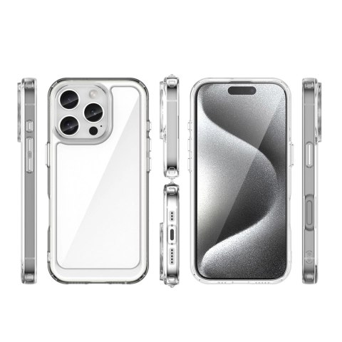 Etui Outer Space Case na iPhone 16e pokrowiec z elastyczną ramką - przezroczyste Etui Outer Space Case na iPhone 16e pokrowiec z elastyczną ramką - przezroczyste