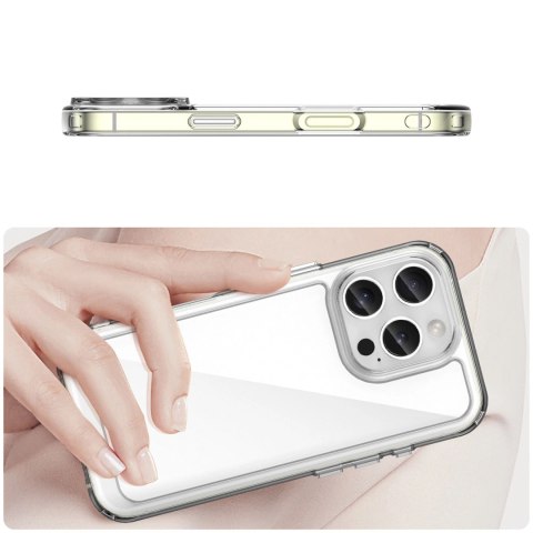Etui Outer Space Case na iPhone 16e pokrowiec z elastyczną ramką - przezroczyste Etui Outer Space Case na iPhone 16e pokrowiec z elastyczną ramką - przezroczyste