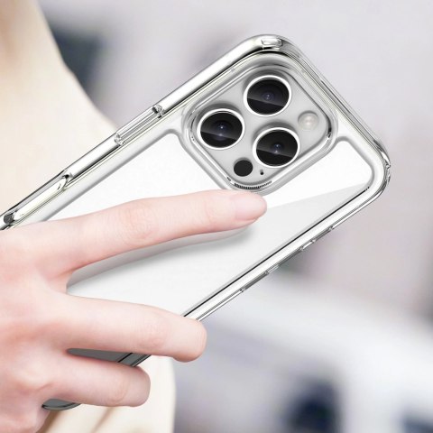 Etui Outer Space Case na iPhone 16e pokrowiec z elastyczną ramką - przezroczyste Etui Outer Space Case na iPhone 16e pokrowiec z elastyczną ramką - przezroczyste