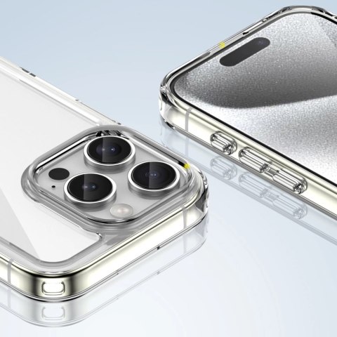 Etui Outer Space Case na iPhone 16e pokrowiec z elastyczną ramką - przezroczyste Etui Outer Space Case na iPhone 16e pokrowiec z elastyczną ramką - przezroczyste