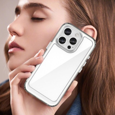 Etui Outer Space Case na iPhone 16e pokrowiec z elastyczną ramką - przezroczyste Etui Outer Space Case na iPhone 16e pokrowiec z elastyczną ramką - przezroczyste