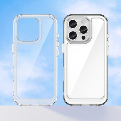 Etui Outer Space Case na iPhone 16e pokrowiec z elastyczną ramką - przezroczyste Etui Outer Space Case na iPhone 16e pokrowiec z elastyczną ramką - przezroczyste