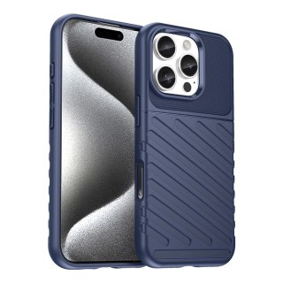 Etui Thunder Case na iPhone 16e silikonowy pancerny pokrowiec - niebieskie