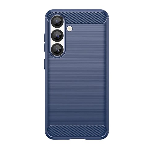 Etui silikonowe Carbon Case na Samsung Galaxy S25 Edge - niebieskie Etui silikonowe Carbon Case na Samsung Galaxy S25 Edge - niebieskie
