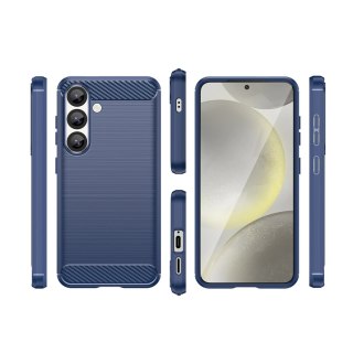 Etui silikonowe Carbon Case na iPhone 16e - niebieskie