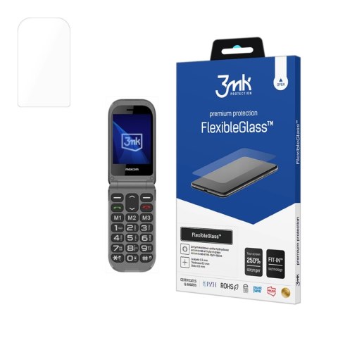 Szkło hybrydowe 3mk FlexibleGlass na Maxcom Comfort MM827 Szkło hybrydowe 3mk FlexibleGlass na Maxcom Comfort MM827