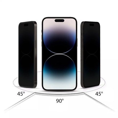 Szkło prywatyzujące Tech-Protect Anti Spy Glass Pro+ 2-pack na iPhone 16e / 14 / 13 Pro / 13 - czarne Szkło prywatyzujące Tech-Protect Anti Spy Glass Pro+ 2-pack na iPhone 16e / 14 / 13 Pro / 13 - czarne