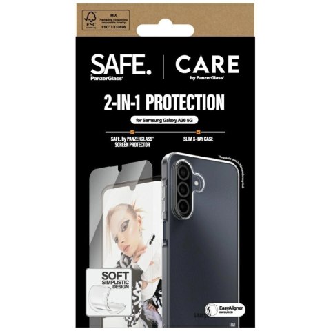 Zestaw ochronny CARE by PanzerGlass Fashion 2w1 Etui+Szkło na Samsung Galaxy A26 5G - przezroczysty