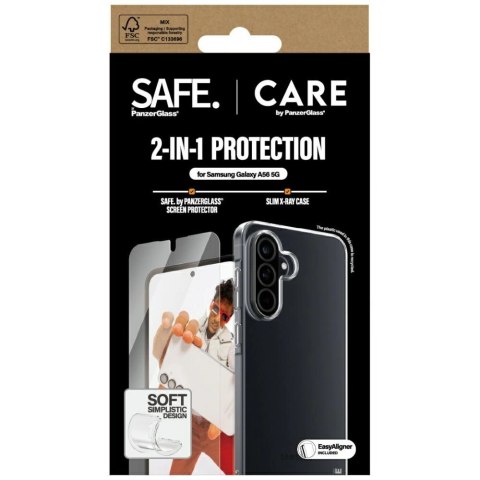 Zestaw ochronny CARE by PanzerGlass Fashion 2w1 Etui+Szkło na Samsung Galaxy A56 5G - przezroczysty Zestaw ochronny CARE by PanzerGlass Fashion 2w1 Etui+Szkło na Samsung Galaxy A56 5G - przezroczysty