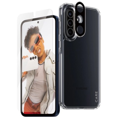Zestaw ochronny CARE by PanzerGlass Flagship 3w1 Etui+Szkło+Lens na Samsung Galaxy A36 5G - przezroczysty Zestaw ochronny CARE by PanzerGlass Flagship 3w1 Etui+Szkło+Lens na Samsung Galaxy A36 5G - przezroczysty