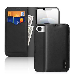 Etui Dux Ducis Hivo na iPhone 16e z klapką i ochroną RFID - czarne