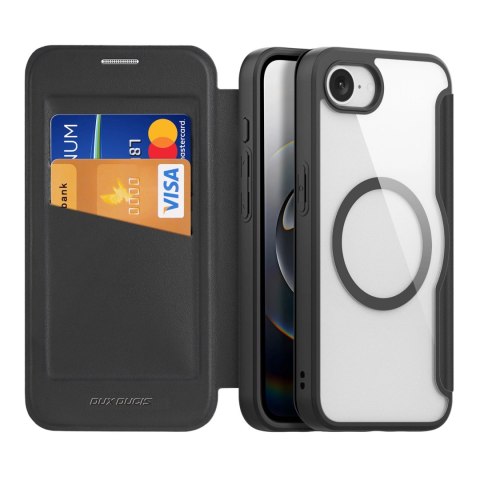 Etui Dux Ducis Skin X Pro z MagSafe na iPhone 16e - czarne Etui Dux Ducis Skin X Pro z MagSafe na iPhone 16e - czarne