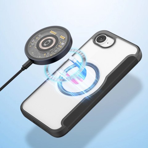 Etui Dux Ducis Skin X Pro z MagSafe na iPhone 16e - czarne Etui Dux Ducis Skin X Pro z MagSafe na iPhone 16e - czarne