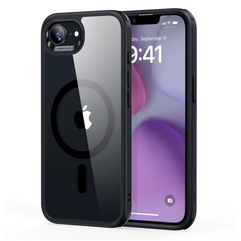 Etui ESR Classic Hybrid Halolock MagSafe na iPhone 16e - przezroczyste-czarne Etui ESR Classic Hybrid Halolock MagSafe na iPhone 16e - przezroczyste-czarne