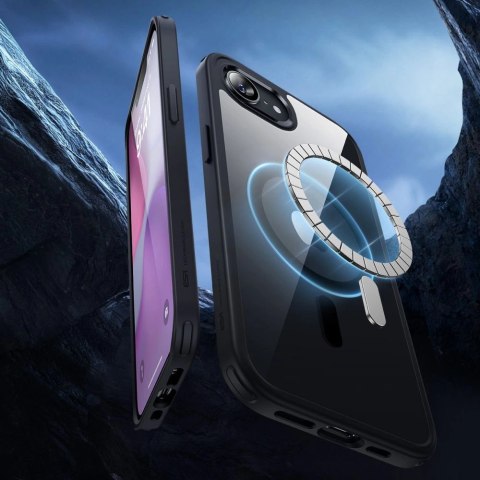 Etui ESR Classic Hybrid Halolock MagSafe na iPhone 16e - przezroczyste-czarne Etui ESR Classic Hybrid Halolock MagSafe na iPhone 16e - przezroczyste-czarne