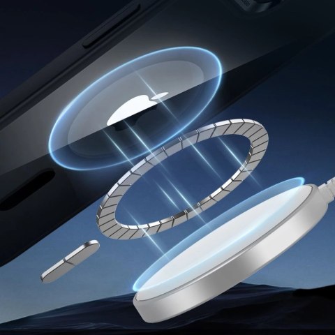 Etui ESR Classic Hybrid Halolock MagSafe na iPhone 16e - przezroczyste-czarne Etui ESR Classic Hybrid Halolock MagSafe na iPhone 16e - przezroczyste-czarne