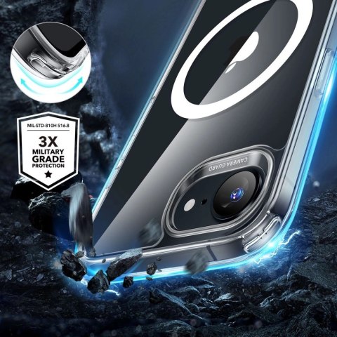 Etui ESR Classic Hybrid Halolock MagSafe na iPhone 16e - przezroczyste