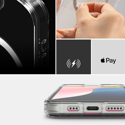 Etui Ringke Fusion Magsafe na iPhone 16 - przezroczyste Etui Ringke Fusion Magsafe na iPhone 16 - przezroczyste