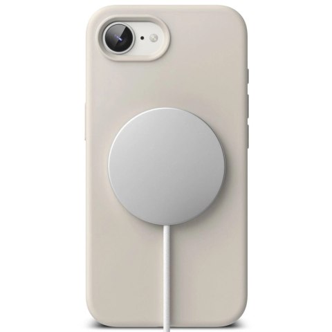 Etui Ringke Silicone Magsafe na iPhone 16e - beżowe Etui Ringke Silicone Magsafe na iPhone 16e - beżowe
