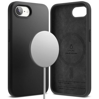 Etui Ringke Silicone Magsafe na iPhone 16e - czarne