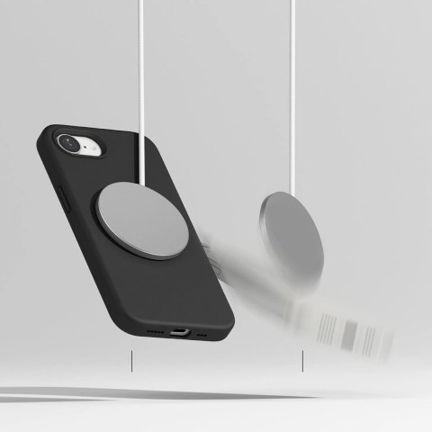 Etui Ringke Silicone Magsafe na iPhone 16e - czarne Etui Ringke Silicone Magsafe na iPhone 16e - czarne