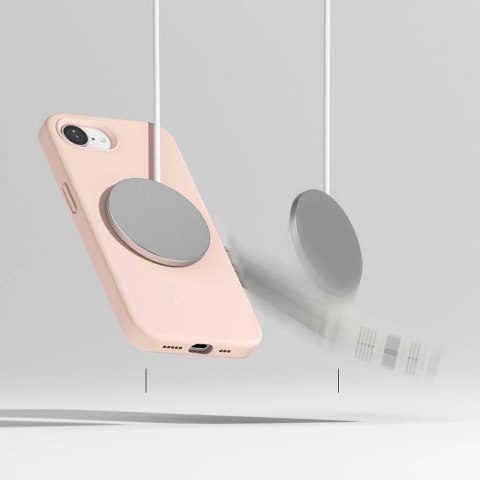 Etui Ringke Silicone Magsafe na iPhone 16e - różowe Etui Ringke Silicone Magsafe na iPhone 16e - różowe