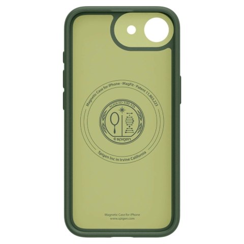 Etui Spigen Nano Pop MagSafe na iPhone 16e - zielony-mat Etui Spigen Nano Pop MagSafe na iPhone 16e - zielony-mat