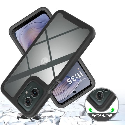 Etui Tech-Protect Defense na Motorola Moto G15 / G15 Power / G05 / E15 - czarne