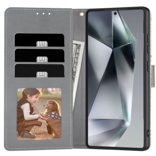 Etui Tech-Protect Wallet na Samsung Galaxy A36 5G - białe stokrotki