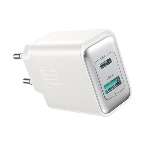 Ładowarka Joyroom JR-TCF15 sieciowa USB-C / USB-A 30W - biała Ładowarka Joyroom JR-TCF15 sieciowa USB-C / USB-A 30W - biała