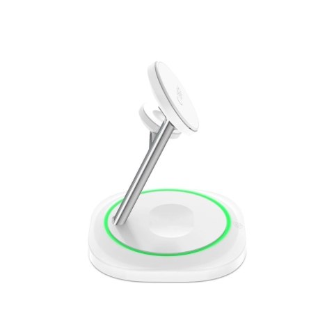 Ładowarka indukcyjna Tech-Protect QI15W-A46 3w1 Magnetic MagSafe - biała