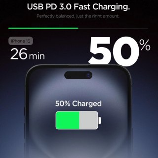 Ładowarka sieciowa Spigen Essential EE201EU USB-C 20W - biała