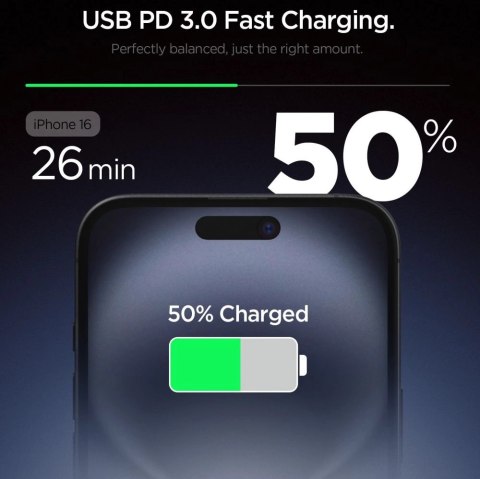 Ładowarka sieciowa Spigen Essential EE201EU USB-C 20W - biała Ładowarka sieciowa Spigen Essential EE201EU USB-C 20W - biała