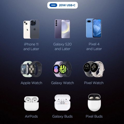 Ładowarka sieciowa Spigen Essential EE201EU USB-C 20W - czarna Ładowarka sieciowa Spigen Essential EE201EU USB-C 20W - czarna