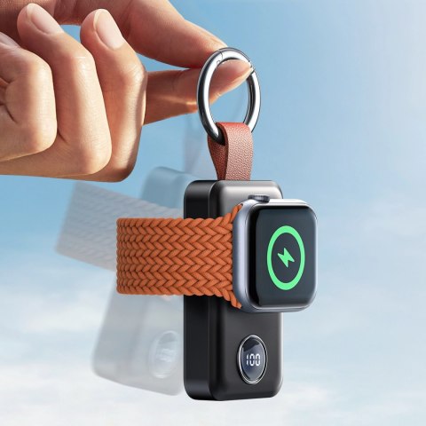 Powerbank Joyroom JR-WQW01 bezprzewodowy 2000mAh 3W do Apple Watch - czarny Powerbank Joyroom JR-WQW01 bezprzewodowy 2000mAh 3W do Apple Watch - czarny