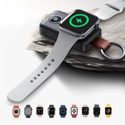 Powerbank Joyroom JR-WQW01 bezprzewodowy 2000mAh 3W do Apple Watch - czarny Powerbank Joyroom JR-WQW01 bezprzewodowy 2000mAh 3W do Apple Watch - czarny