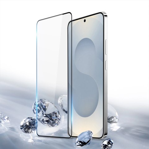 Szkło prywatyzujące Dux Ducis hartowane na Samsung S25 - z czarną ramką Szkło prywatyzujące Dux Ducis hartowane na Samsung S25 - z czarną ramką