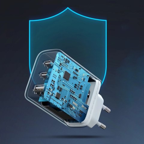 Ugreen szybka ładowarka sieciowa 2x USB Typ C / USB 65W PD3.0, QC3.0/4.0+ biała (CD275) Ugreen szybka ładowarka sieciowa 2x USB Typ C / USB 65W PD3.0, QC3.0/4.0+ biała (CD275)