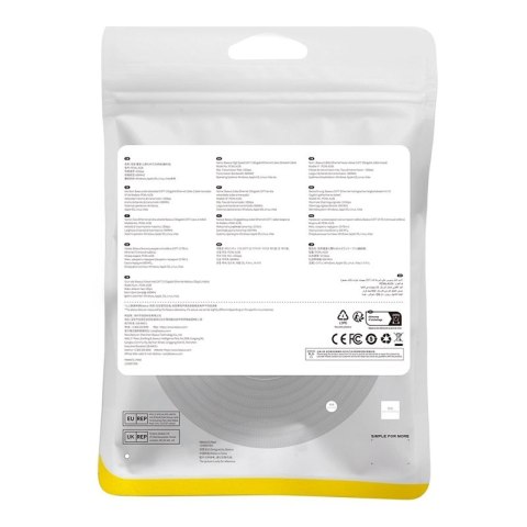 Baseus szybki kabel internetowy RJ45 cat.7 10Gbps 10m pleciony czarny Baseus szybki kabel internetowy RJ45 cat.7 10Gbps 10m pleciony czarny