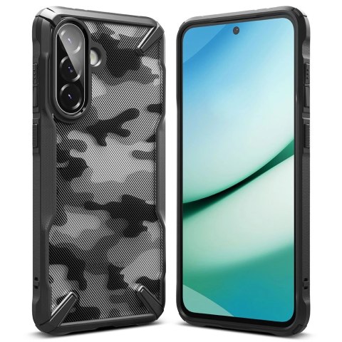 Etui Ringke Fusion X na Samsung Galaxy A36 / A56 5G - czarne moro Etui Ringke Fusion X na Samsung Galaxy A36 / A56 5G - czarne moro