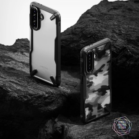 Etui Ringke Fusion X na Samsung Galaxy A36 / A56 5G - czarne moro Etui Ringke Fusion X na Samsung Galaxy A36 / A56 5G - czarne moro