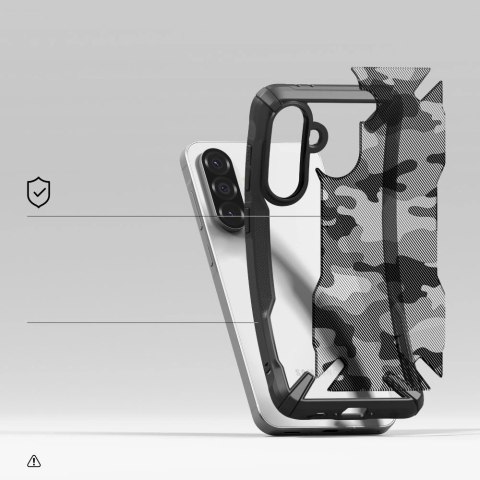 Etui Ringke Fusion X na Samsung Galaxy A36 / A56 5G - czarne moro Etui Ringke Fusion X na Samsung Galaxy A36 / A56 5G - czarne moro