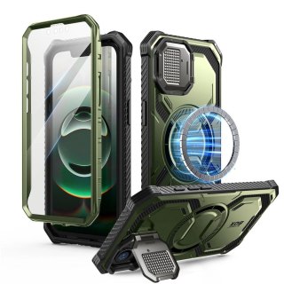 Etui Supcase IBLSN Armorbox Mag MagSafe na iPhone 16e - oliwkowe
