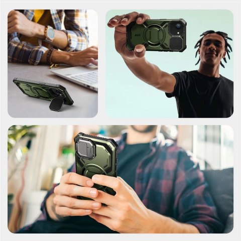 Etui Supcase IBLSN Armorbox Mag MagSafe na iPhone 16e - oliwkowe Etui Supcase IBLSN Armorbox Mag MagSafe na iPhone 16e - oliwkowe