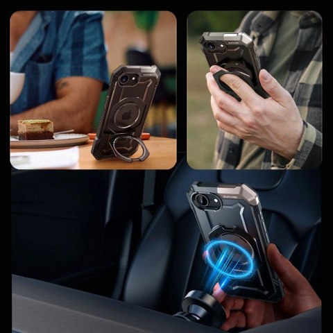 Etui Supcase UB Grip Mag MagSafe na iPhone 16e -czarne Etui Supcase UB Grip Mag MagSafe na iPhone 16e -czarne