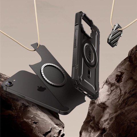 Etui Supcase UB XT Mag MagSafe na iPhone 16e - czarne Etui Supcase UB XT Mag MagSafe na iPhone 16e - czarne