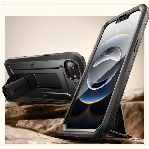 Etui Supcase Unicorn Beetle Pro na iPhone 16e - czarne Etui Supcase Unicorn Beetle Pro na iPhone 16e - czarne